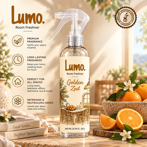 Lumo Golden Zest — Aromatherapy Room Freshener